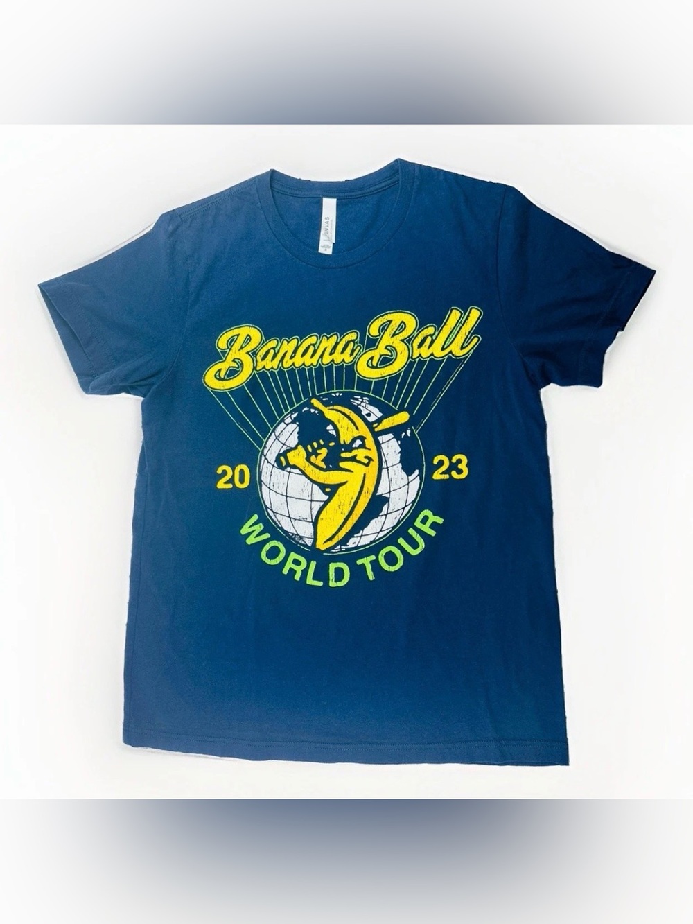 Savannah Bananas Banana Ball World Tour 2023 Shirt Mens M Navy Graphic Tee